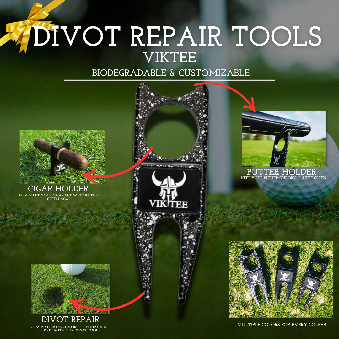 VIKTEE biodegradable divot repair tool